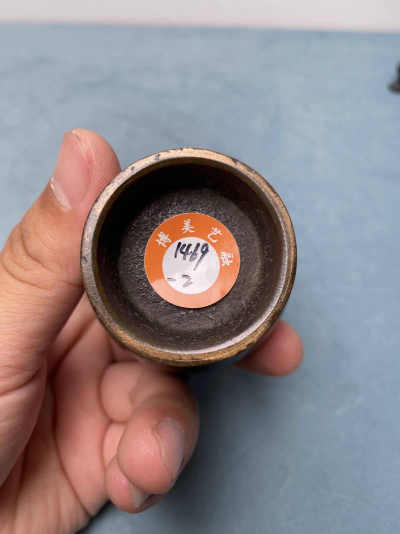 清 “石叟”款铜错银丝文房器一组六件 - 图39