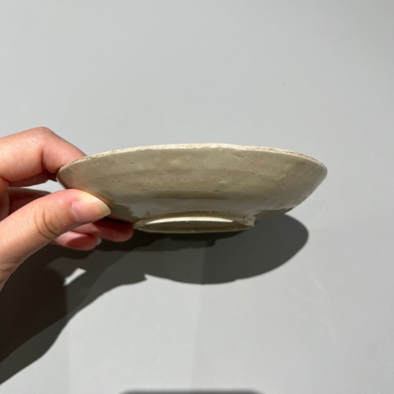 明代 白釉印花洗一对 - 图9