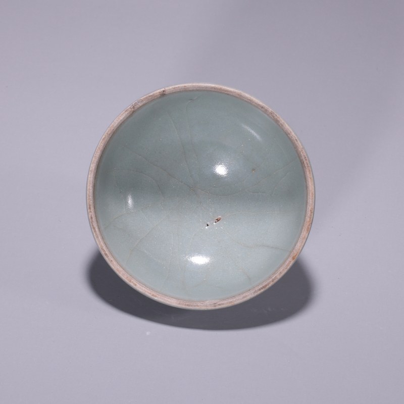 明代 龙泉窑粉青釉泡泡盏 - 图2