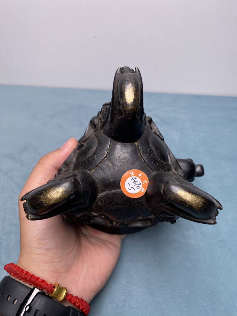 清 铜太平有象香薰 - 图22