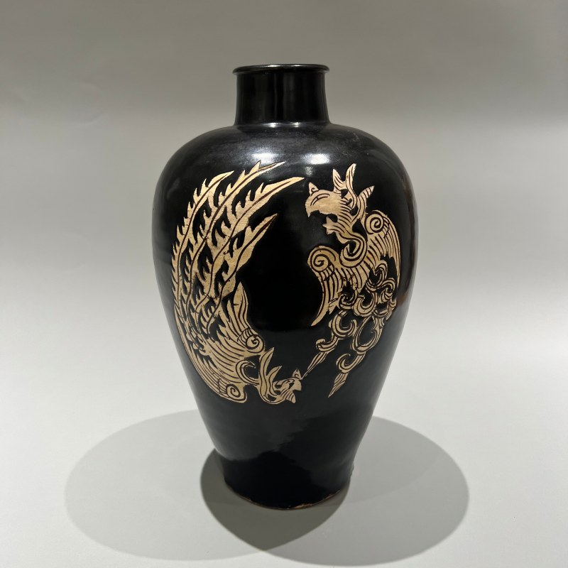 明代 吉州窑四风纹梅瓶 - 图5
