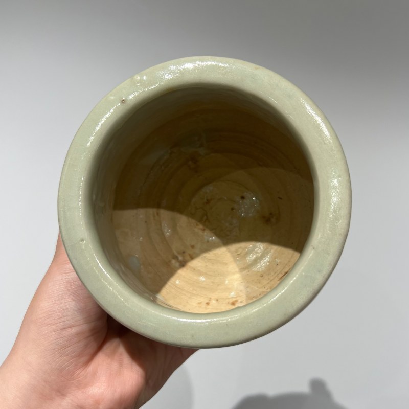 明代 月白釉兽足炉 - 图7