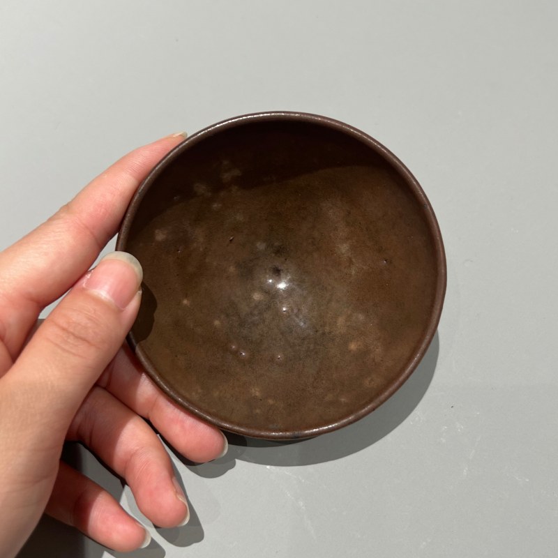 明代 建窑灰皮釉盏 - 图5