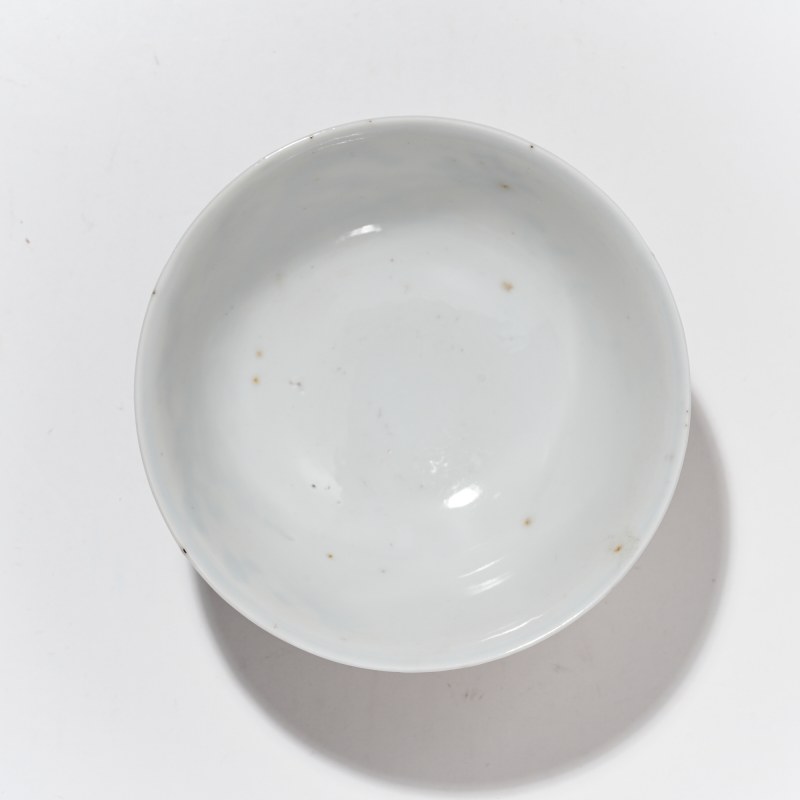 清光绪 青花花卉纹碗 - 图5