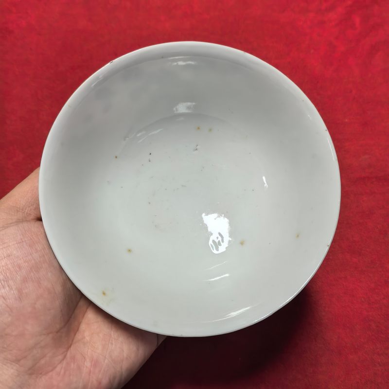 清光绪 青花花卉纹碗 - 图8