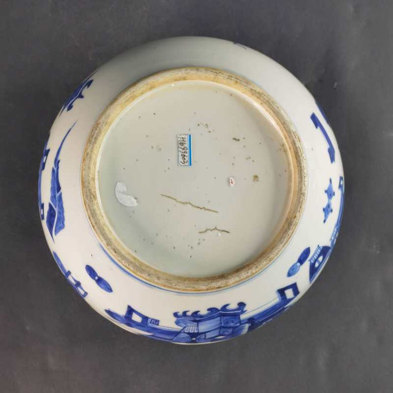 清 青花博古纹炉 - 图7