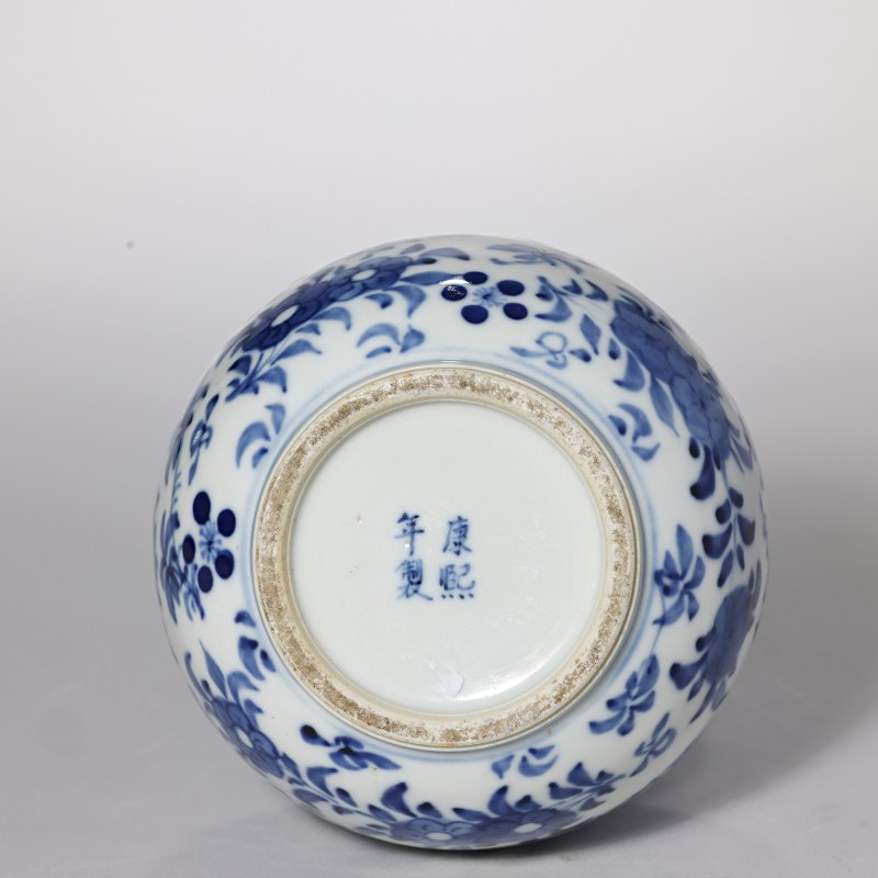清晚期 青花花鸟纹福禄千秋瓶 - 图5