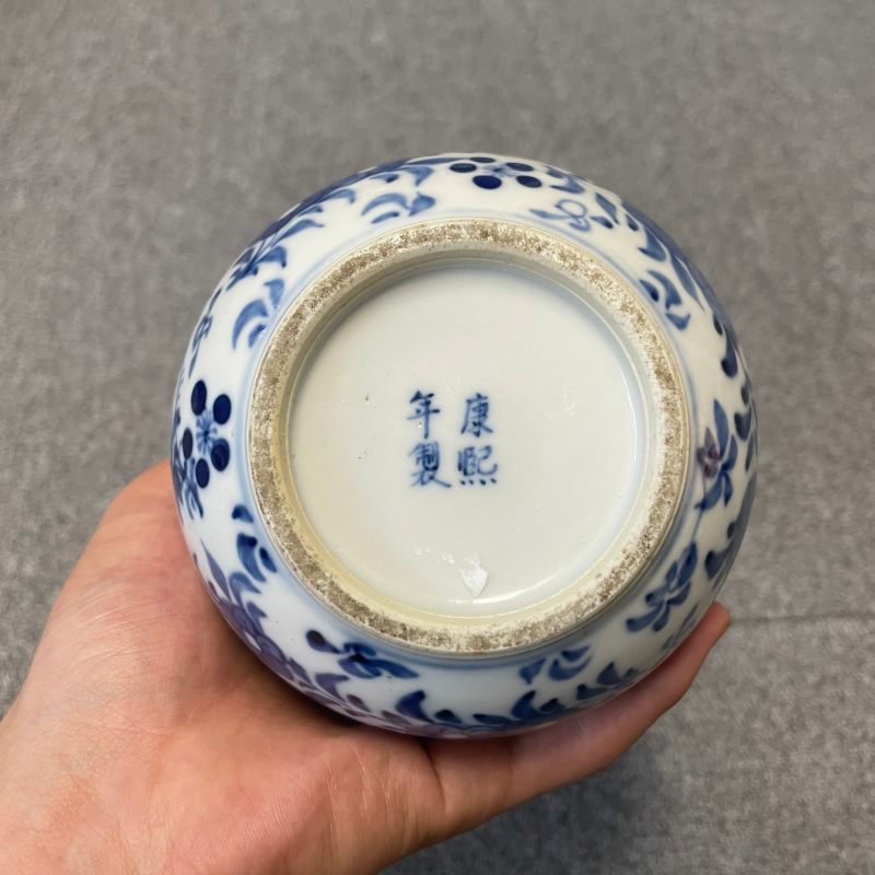 清晚期 青花花鸟纹福禄千秋瓶 - 图8