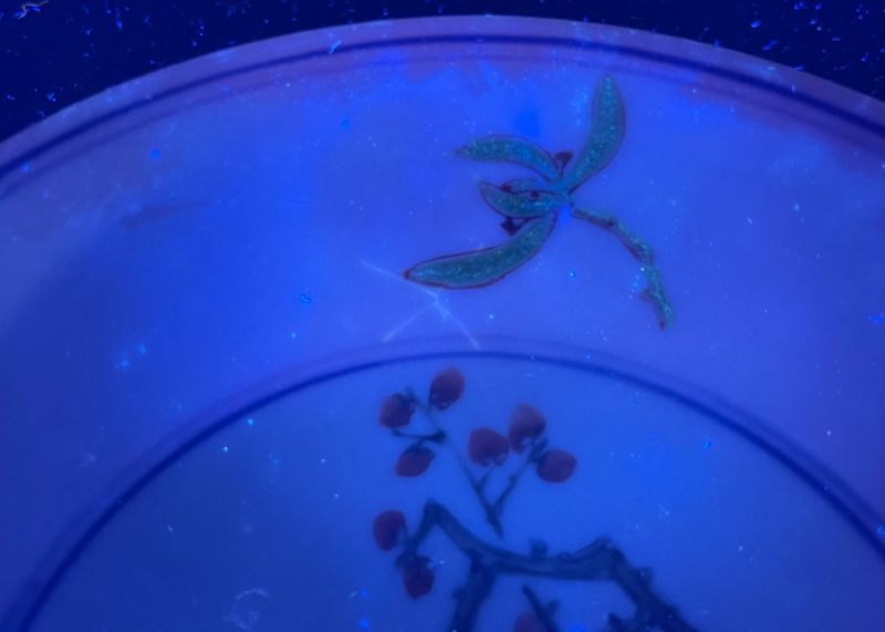 清光绪 粉彩梅花纹盘 - 图11
