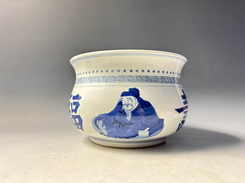 清康熙 福禄寿香炉