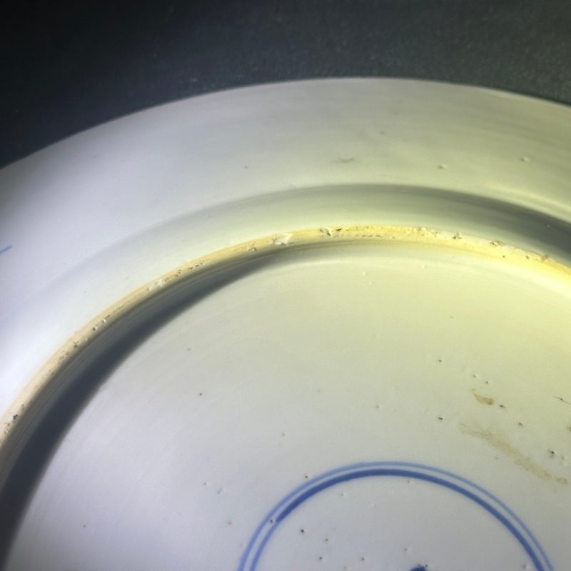 清康熙 青花花卉纹盘 - 图15