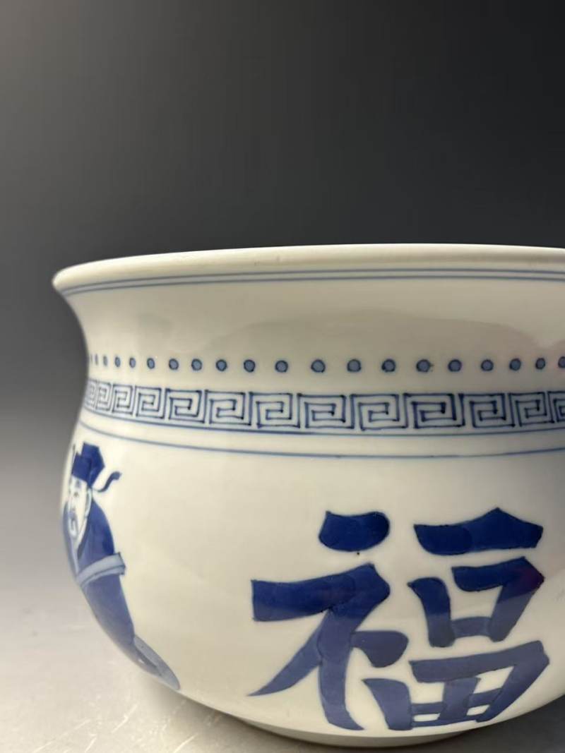 清康熙 福禄寿香炉 - 图2