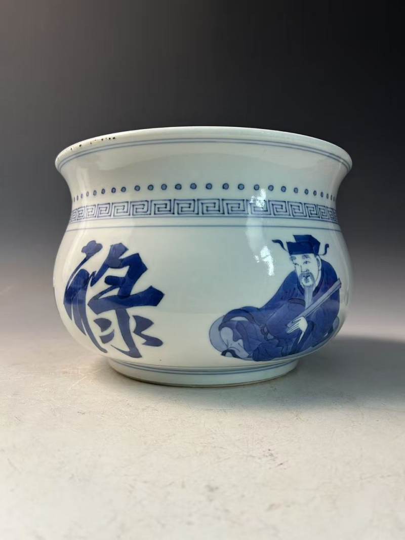 清康熙 福禄寿香炉 - 图5
