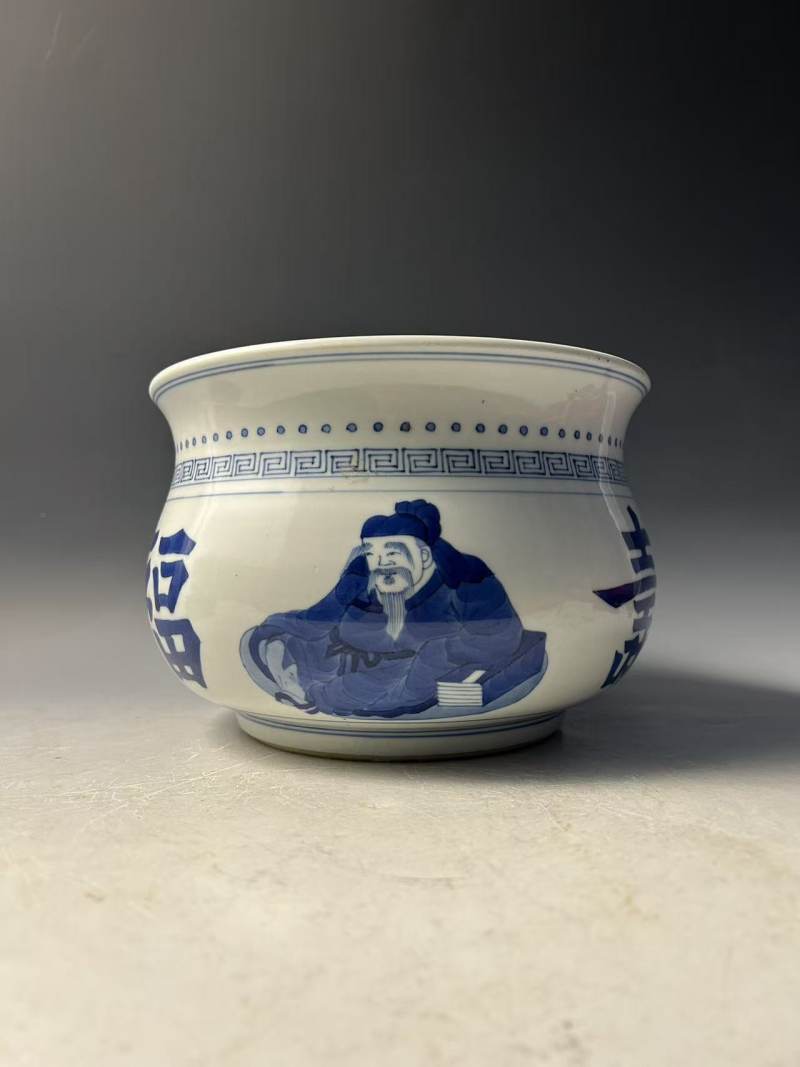 清康熙 福禄寿香炉 - 图6