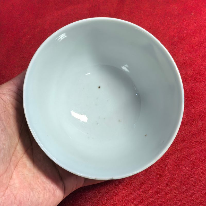 清康熙 青花山水人物纹茶园 - 图7