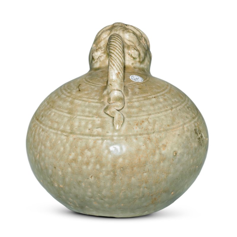 晉 越窰青釉瑞獸虎子 - 图4