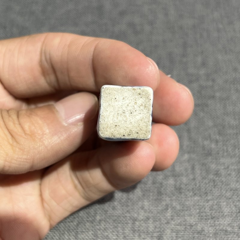 清中期青花人物印章一对 - 图14