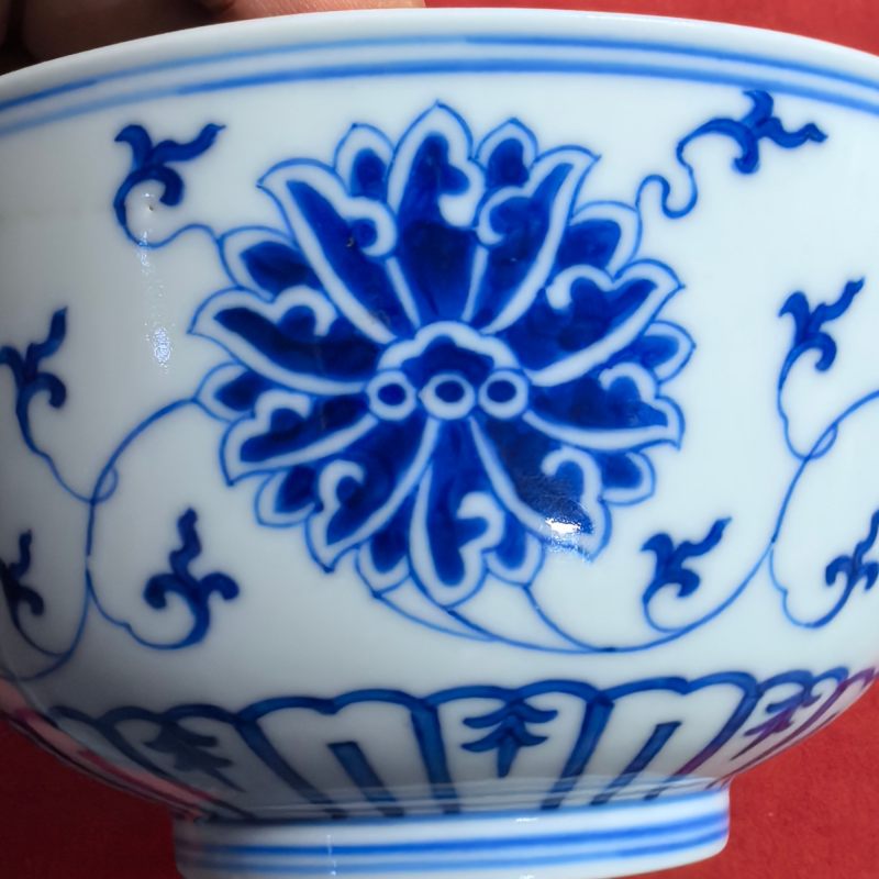 清光绪 青花缠枝莲纹碗 - 图9