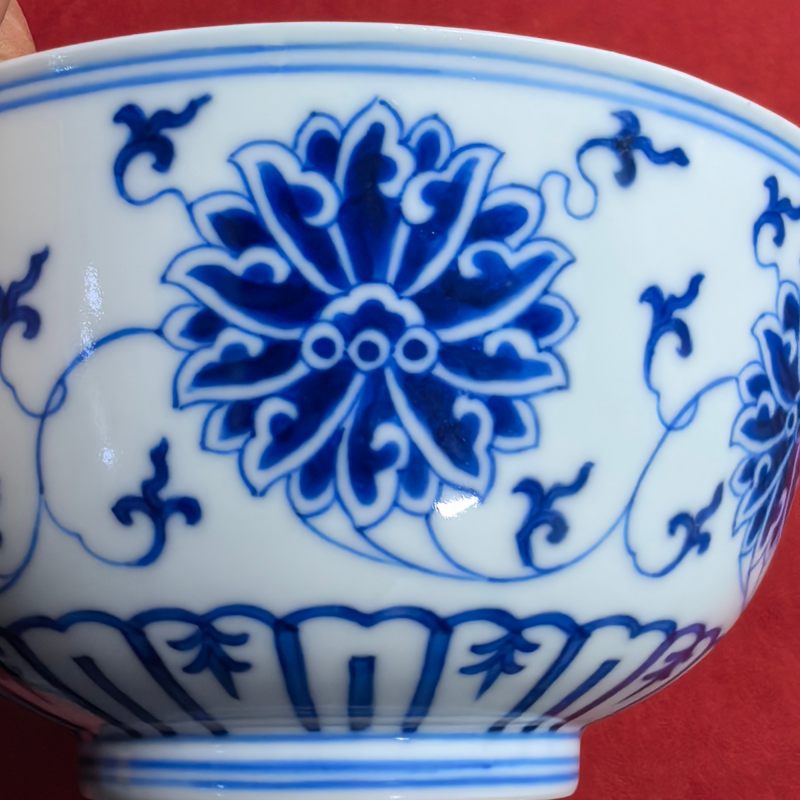 清光绪 青花缠枝莲纹碗 - 图10