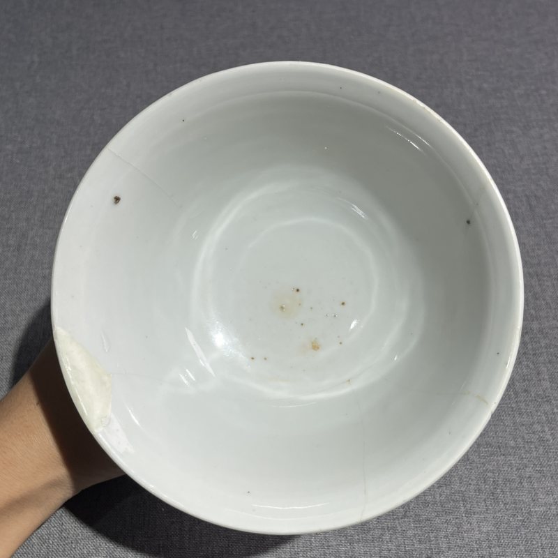清康熙五彩鱼藻纹高足碗 - 图8