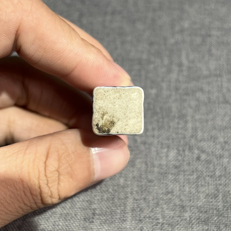 清中期青花人物印章一对 - 图8