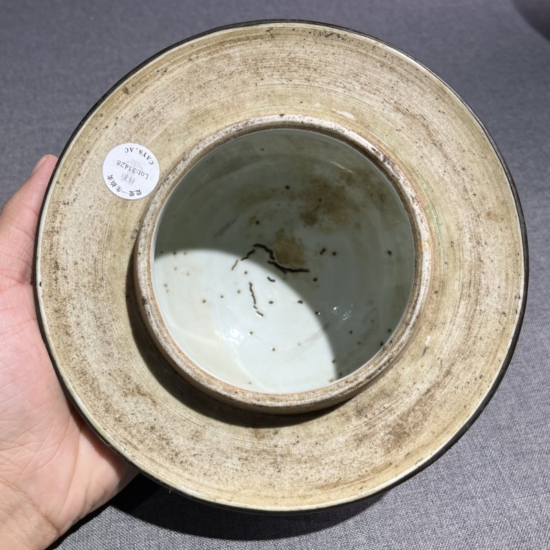 清光绪青花人物故事将军罐 - 图7