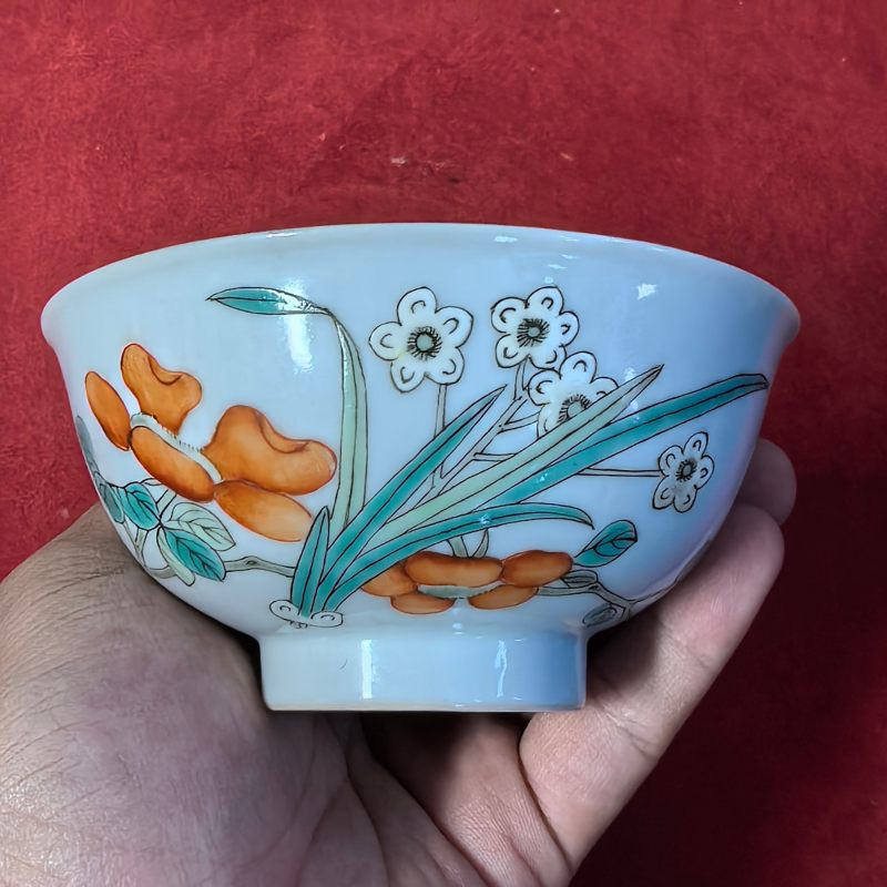 清宣统 粉彩花卉纹碗 - 图7