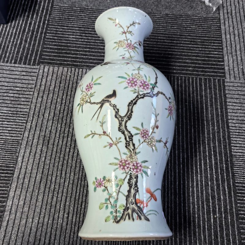 清晚期-民国 粉彩梅花纹瓶 - 图6