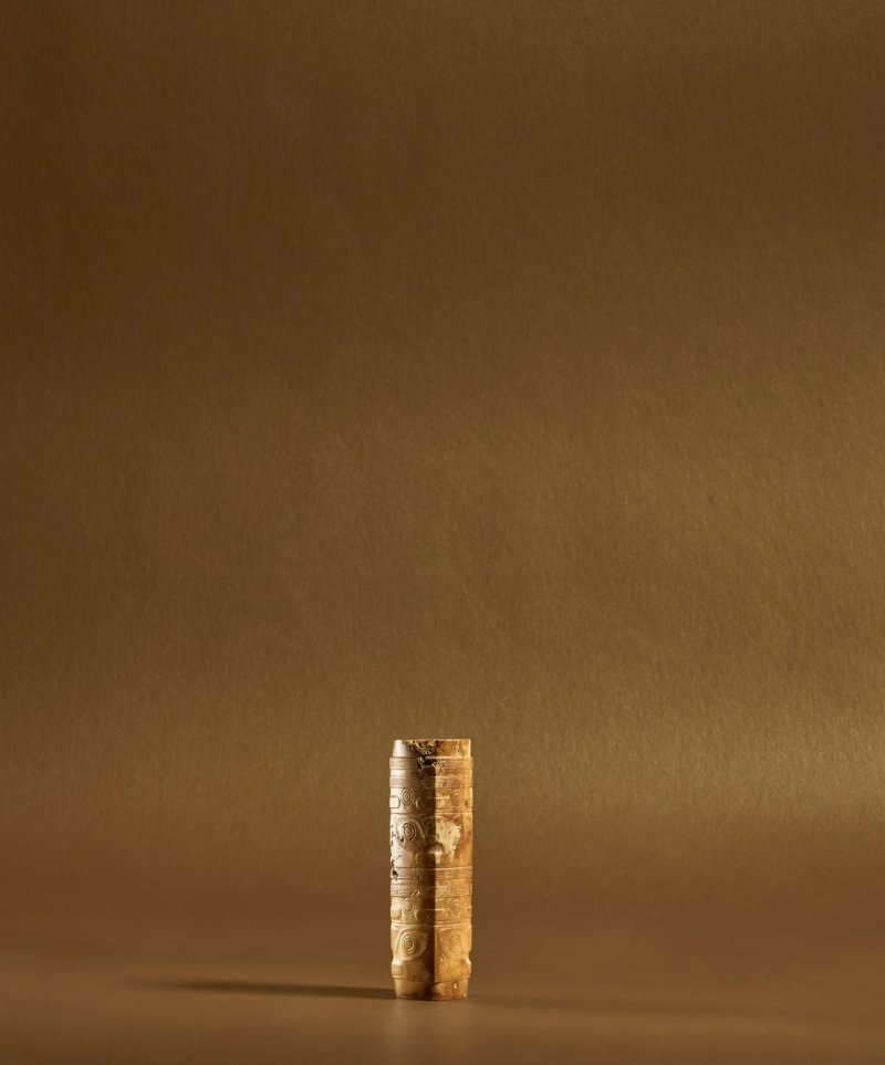 新石器時代 良渚文化 玉管 - 图4