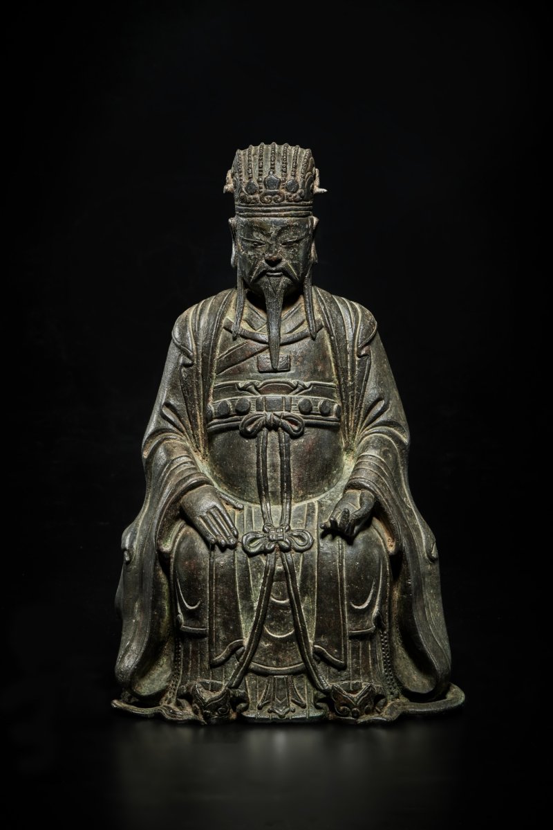 明 銅文昌帝君坐像