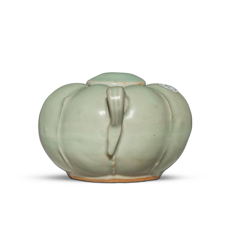 南宋 龍泉窰青釉瓜棱式小蓋壺 - 图2