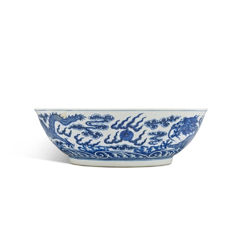 清光緒 青花龍紋大盌 《大清光緒年製》款 - 图4