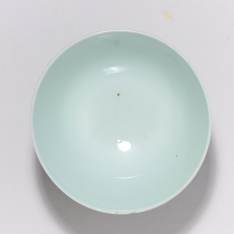 清康熙 青花山水人物纹茶园 - 图5