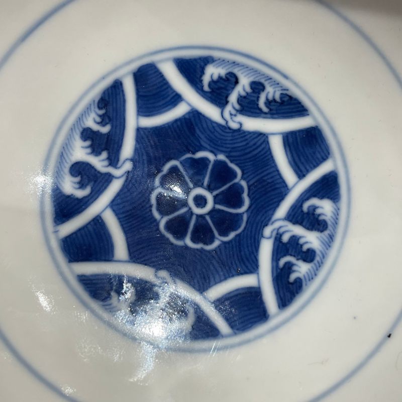 清光绪 青花云鹤八卦纹碗 - 图11