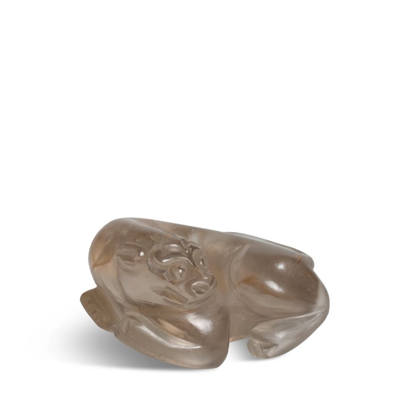 宋或更晚 水晶雕辟邪擺件 | A ROCK CRYSTAL BIXIE PENDANT - 图8