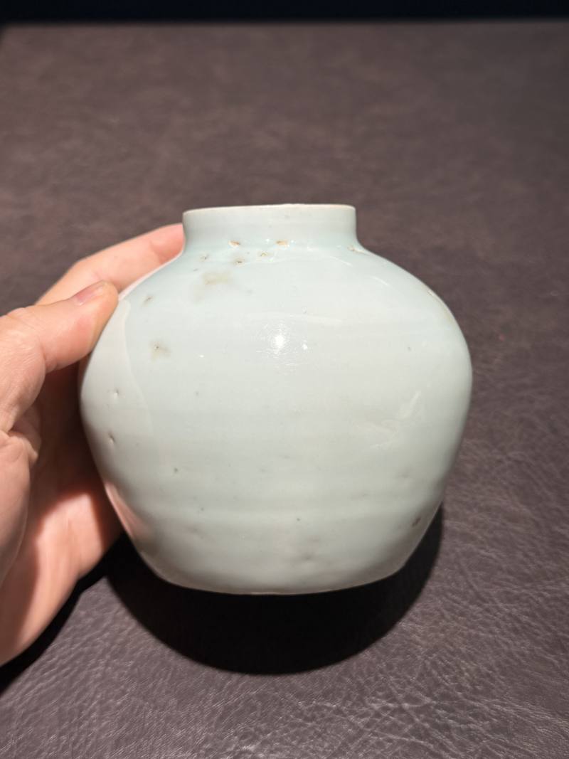 明 甜白釉嘟噜罐 - 图8