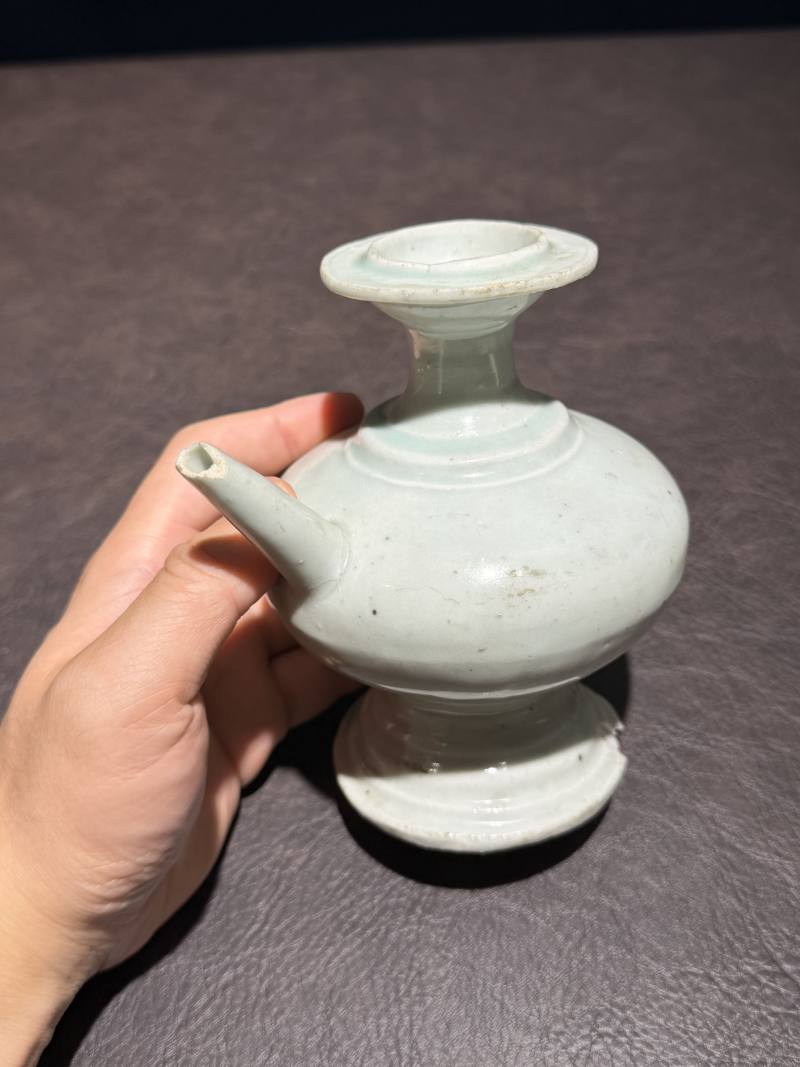清 粉青釉净瓶 - 图4