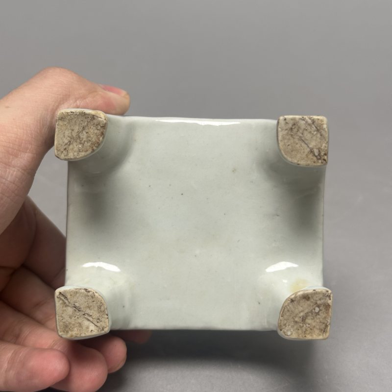 明晚期 青花龙纹狮钮香薰 - 图5