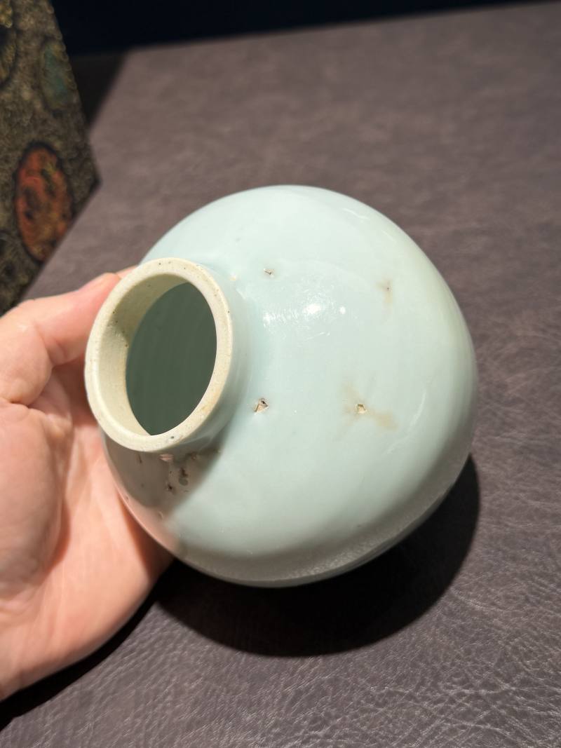 明 甜白釉嘟噜罐 - 图12