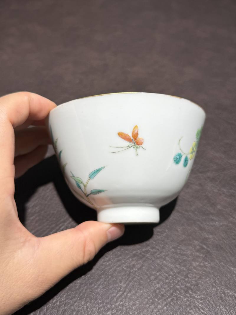 清光绪 粉彩癞瓜纹茶碗 - 图4
