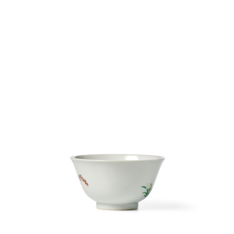 清道光 「慎德堂製」紅款 粉彩靈芝水仙紋碗 | A FAMILLE-ROSE 'LINGZHI' BOWL - 图7