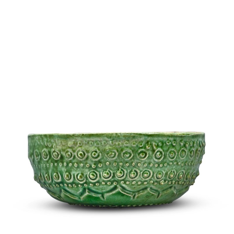 遼 綠黃釉模印蓮紋杯 | A RARE AND FINELY MOLDED GREEN-GLAZED CUP - 图1