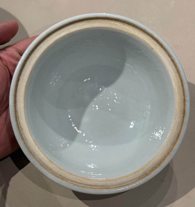 清光緒 青花團龍紋暖鍋 - 图9