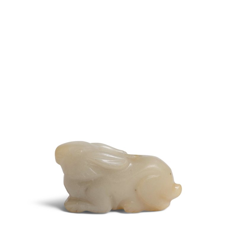 宋 玉雕兔形墜飾 | A JADE CARVED 'RABBIT' TOGGLE - 图3