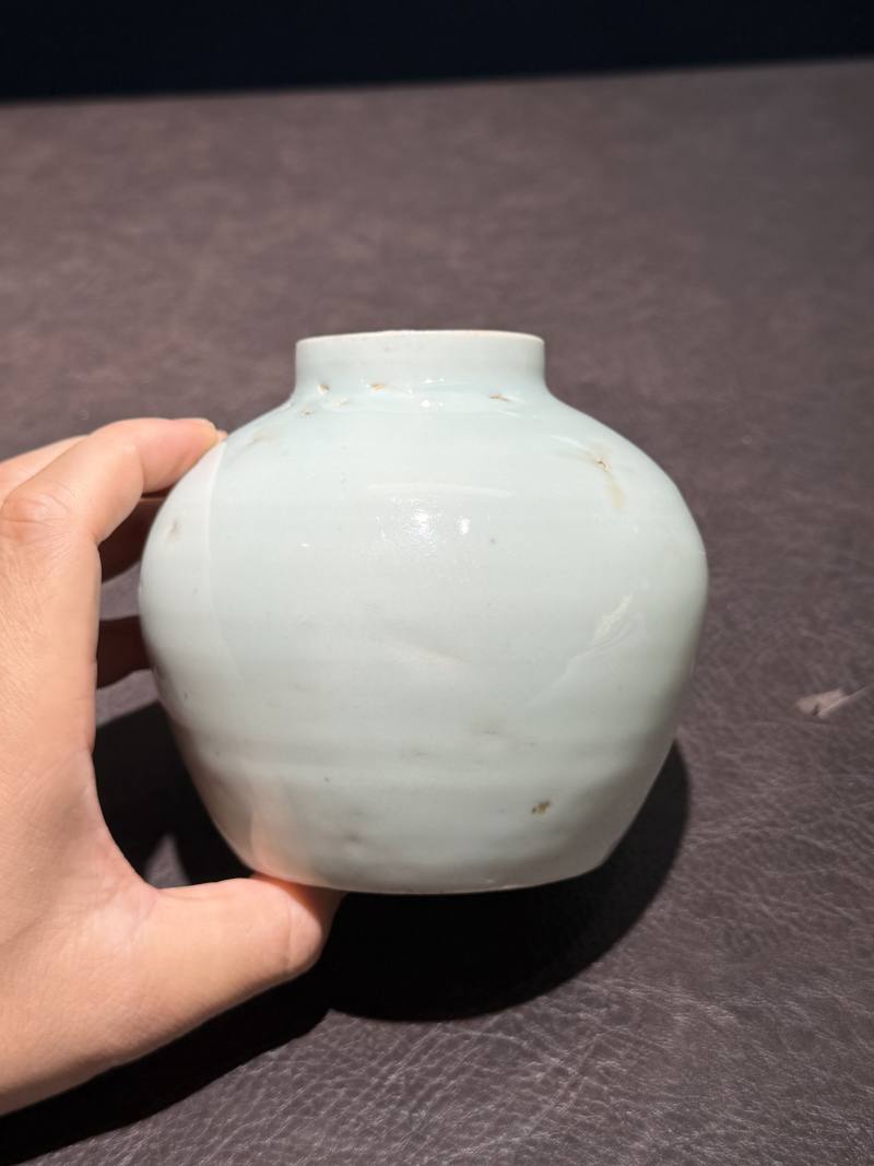 明 甜白釉嘟噜罐 - 图13