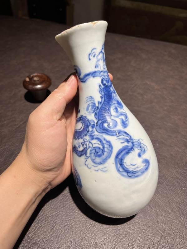 明 青花龙纹胆瓶 - 图6