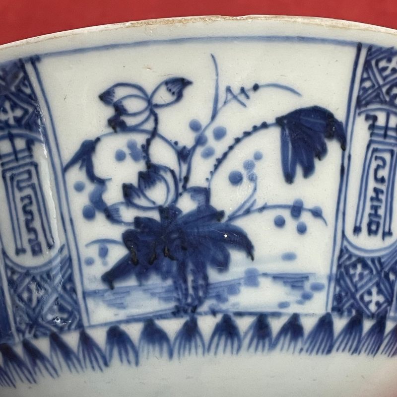 清康熙 青花山水花卉纹碗 - 图15