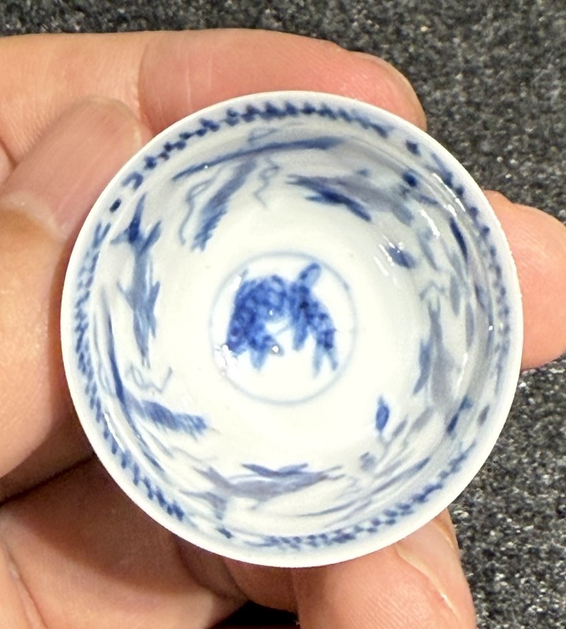清康熙 袖珍青花杯碟三套 - 图14