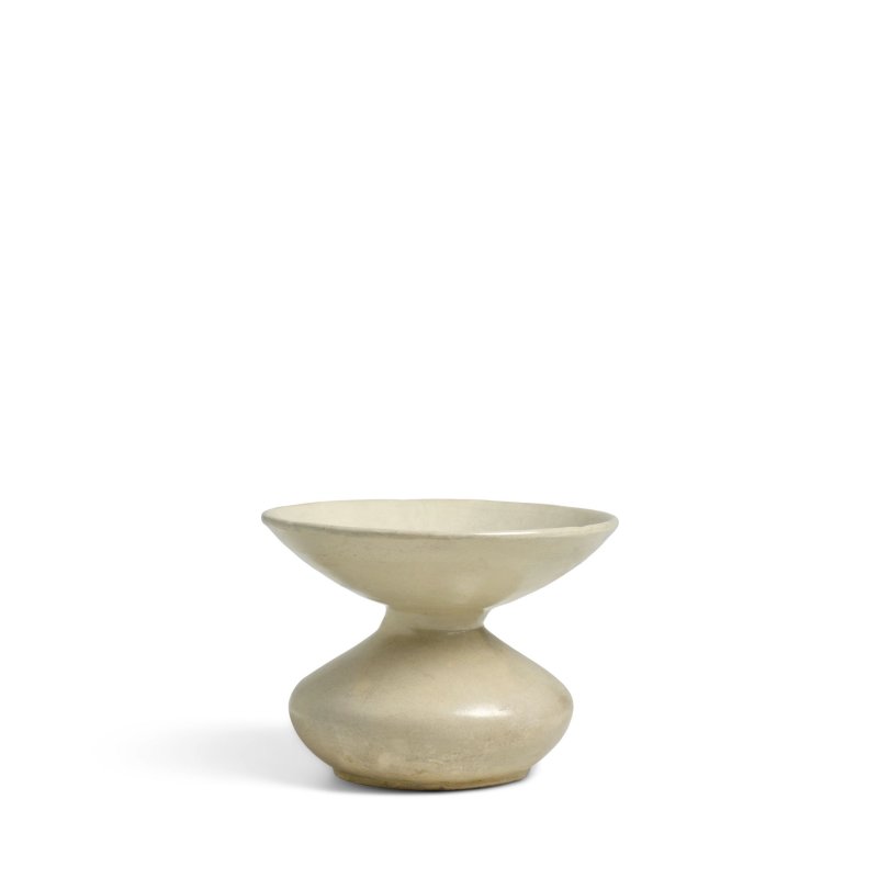 唐末/五代 白釉渣斗 | A WHITE-GLAZED SPITTOON, ZHADOU - 图2