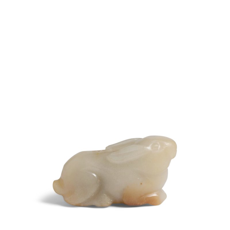 宋 玉雕兔形墜飾 | A JADE CARVED 'RABBIT' TOGGLE - 图5